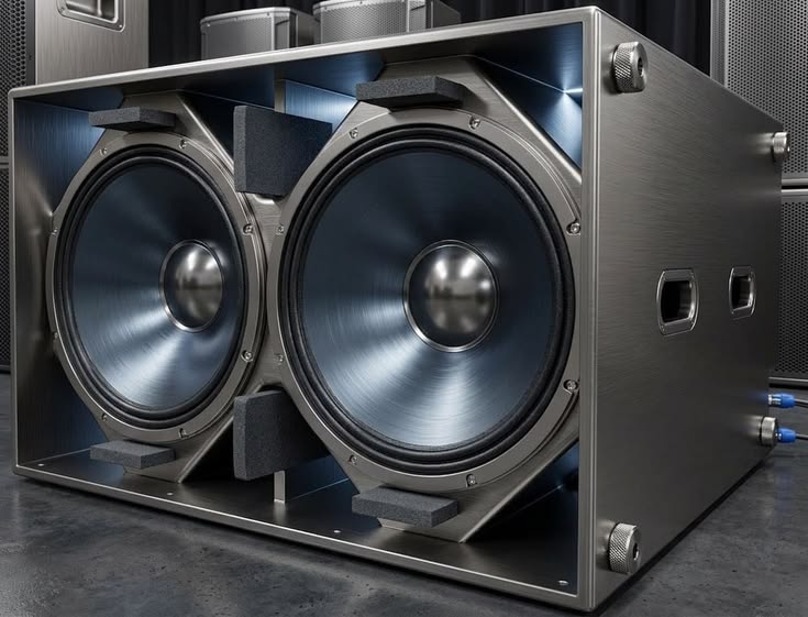 Enceinte 18 pouces vue arrière